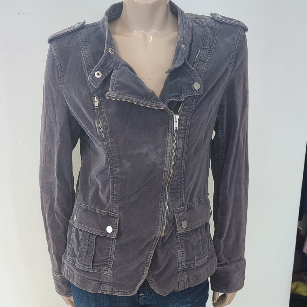 Women's velvet Gray Jacket